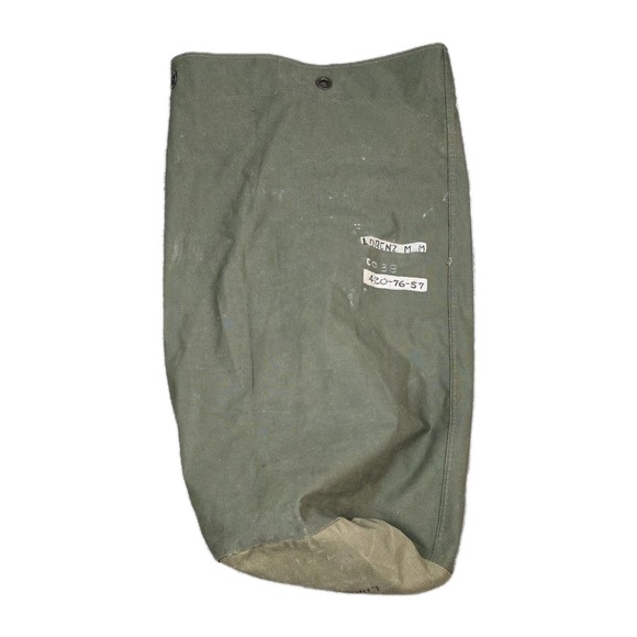 Other - WWII 1944 USN Sea Bag Tweedies Canvas Duffel – Named M.‎ M. Lorenz – 36x20